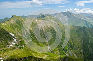 Fagaras mountains, near Moldoveanu peak, Transylvania, Sibiu county, Romania. photo