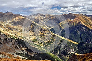 Fagaras Mountains in Romania