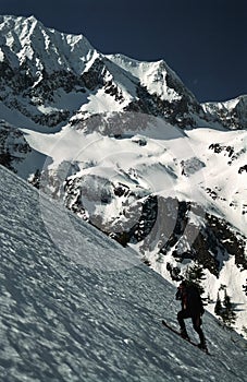 Fagaras Mountains Skier