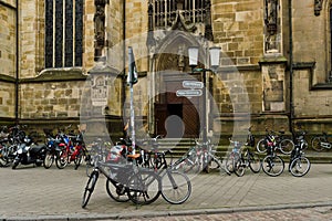 Bicycles in MÃÂ¼nster in Westfalen, Germany photo