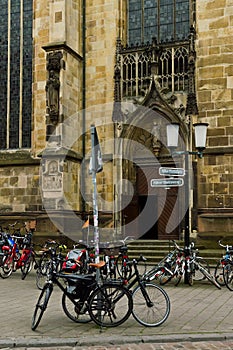 Bicycles in MÃÂ¼nster in Westfalen, Germany photo