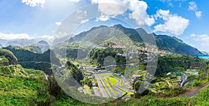 Faial village and Go-kart track, Madeira island, Portugal