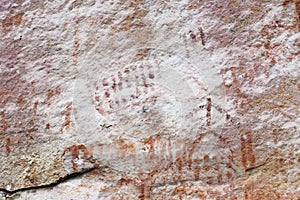 The faical cave paintings are a series of representations of prehistoric art dating back m
