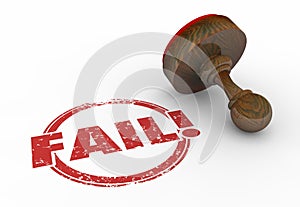 Fail Bad Result Stamp Reject Failure Word