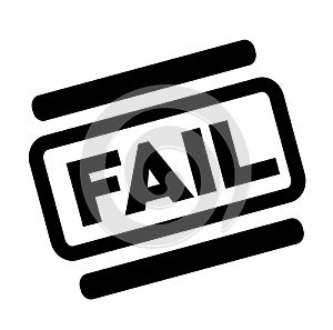 Fail black stamp