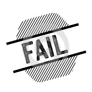 Fail black stamp