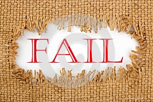 Fail Concept Word