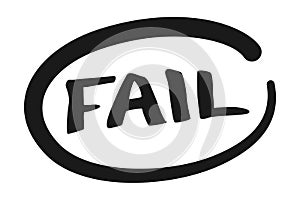 Fail Sign Vector Icon