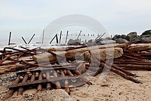 Failed Defences on the Norfolk coast photo