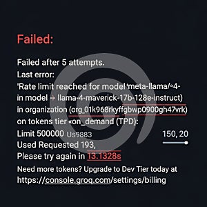 Failed notification message isolated on white background