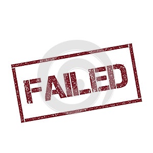 Failed rectangular stamp.