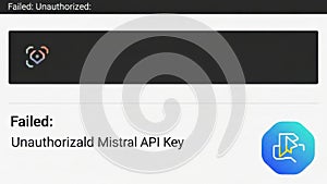 Failed: unauthorized mistral api key
