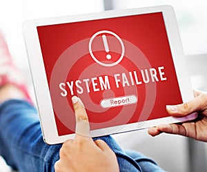 Failure Attacked Hacked Virus AbEnd Concept photo
