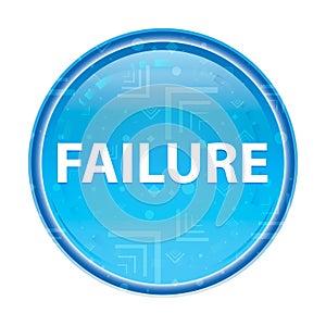 Failure floral blue round button