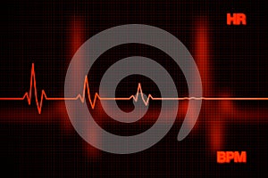 Failure Heart Rate Graph Background photo