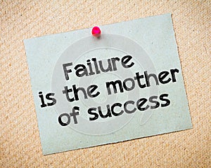 Failure is the mother of success