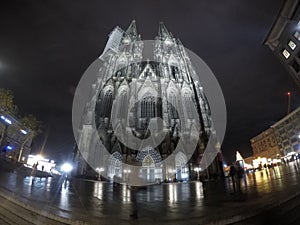 Cologne cathedral from the front
