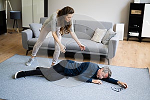 Fainted Elderly Old Man