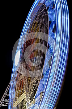Fair ferris wheel at night