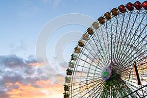 Fair ferris wheel at sunset II