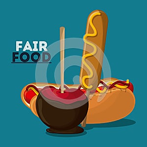 Fair food snack carnival design