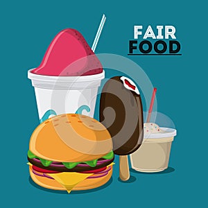 Fair food snack carnival design