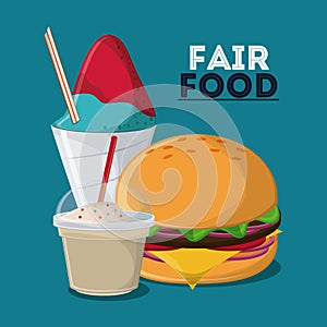 Fair food snack carnival design