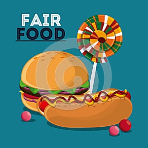 Fair food snack carnival design