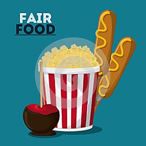 Fair food snack carnival design