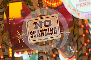Fair ground ride - no-standing