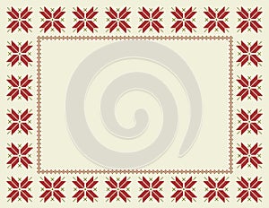 Fair Isle Christmas Frame