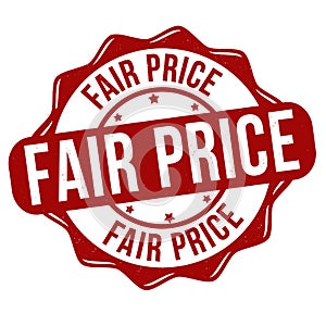 Fair price grunge rubber stamp