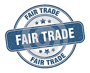 fair trade stamp. fair trade round grunge sign.