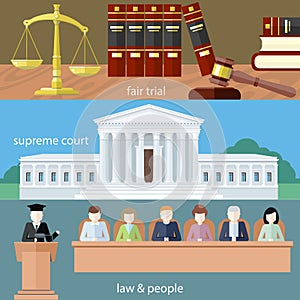 Fair trial. Supreme court. Law and people