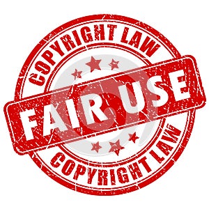 Fair use copyright stamp photo