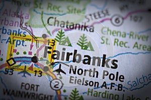 Fairbanks on map photo