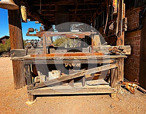 Vintage Rusted Workbench at Apache Junction Desert