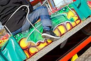 At a fairground attraction.