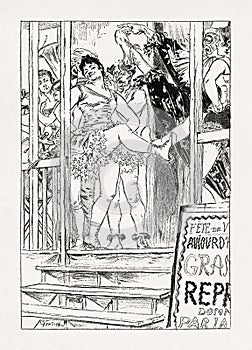 The fairground parade