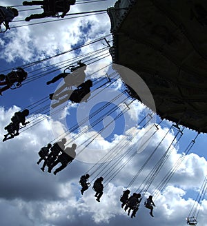 Fairground ride silhouette 01