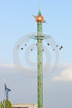 Fairground in tivoli gardens Copenhagen, Denmark