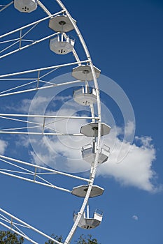 Fairground wheel in Geneva, switzerland