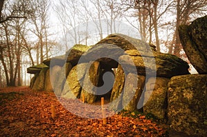 The fairiesâ€™ rock in Brittany, France