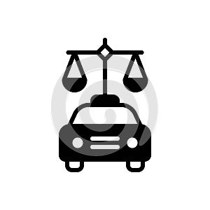 Black solid icon for Fairly, adequately and justly