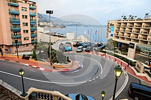 Fairmont Hairpin or Loews Curve, a famous section of the Monaco