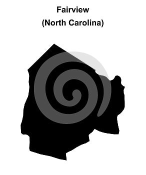 Fairview outline map