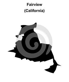 Fairview outline map
