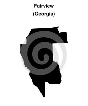 Fairview outline map