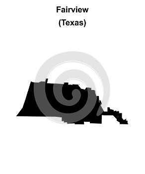 Fairview outline map
