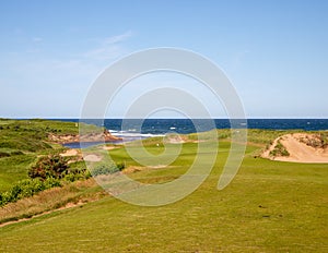 Fairway of a golf course in Nova Scotia